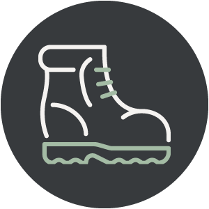 Icon mit einem Wanderschuh - Hotel Montis