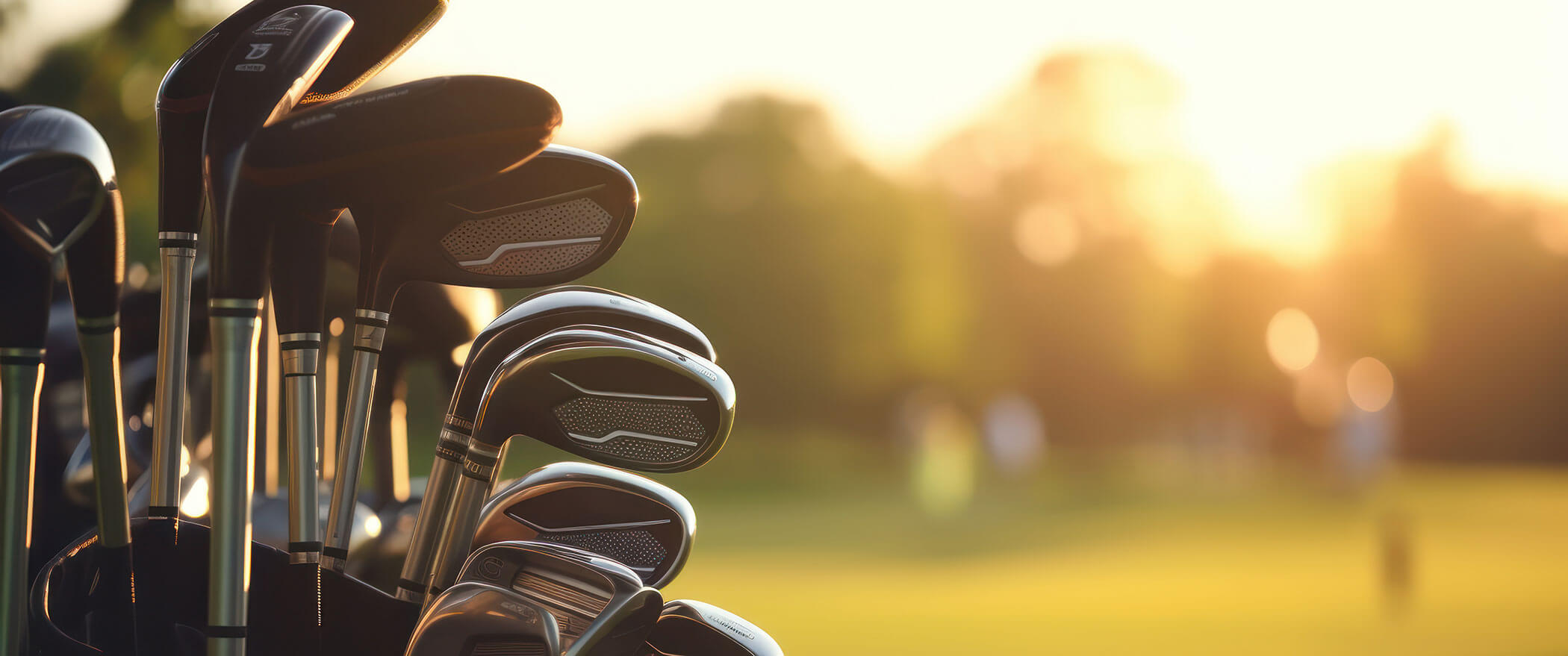 Mehrere Golfschläger in der Golftasche - Hotel Montis